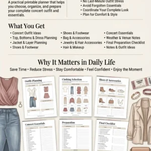 Concert Outfit Planner & Checklist