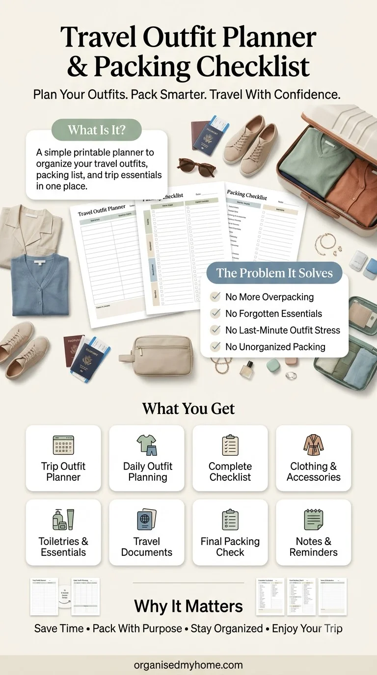 Travel Outfit Planner & Packing Checklist