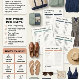 Cruise Packing List for Women Over 50 & 60