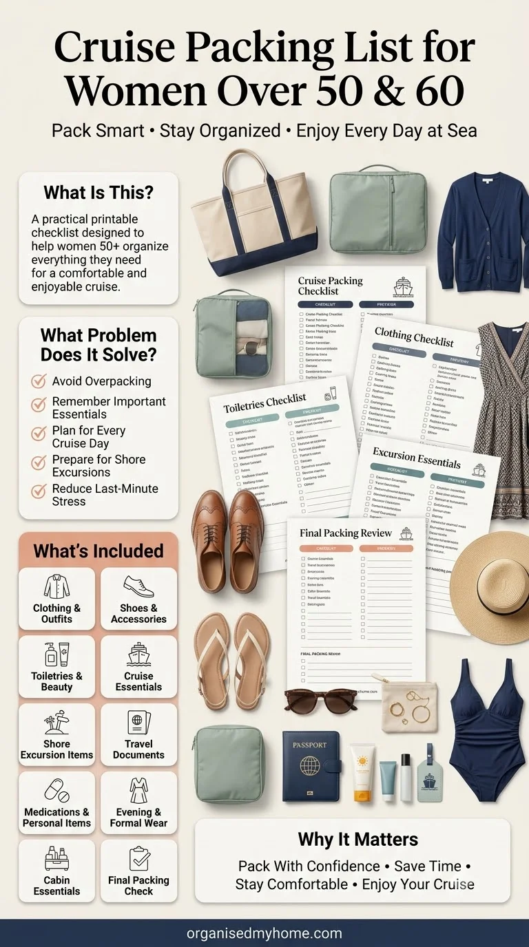 Cruise Packing List for Women Over 50 & 60