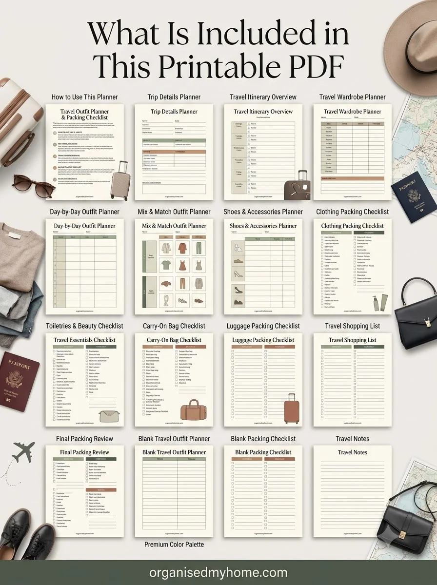 Travel Outfit Planner & Packing Checklist - Image 2