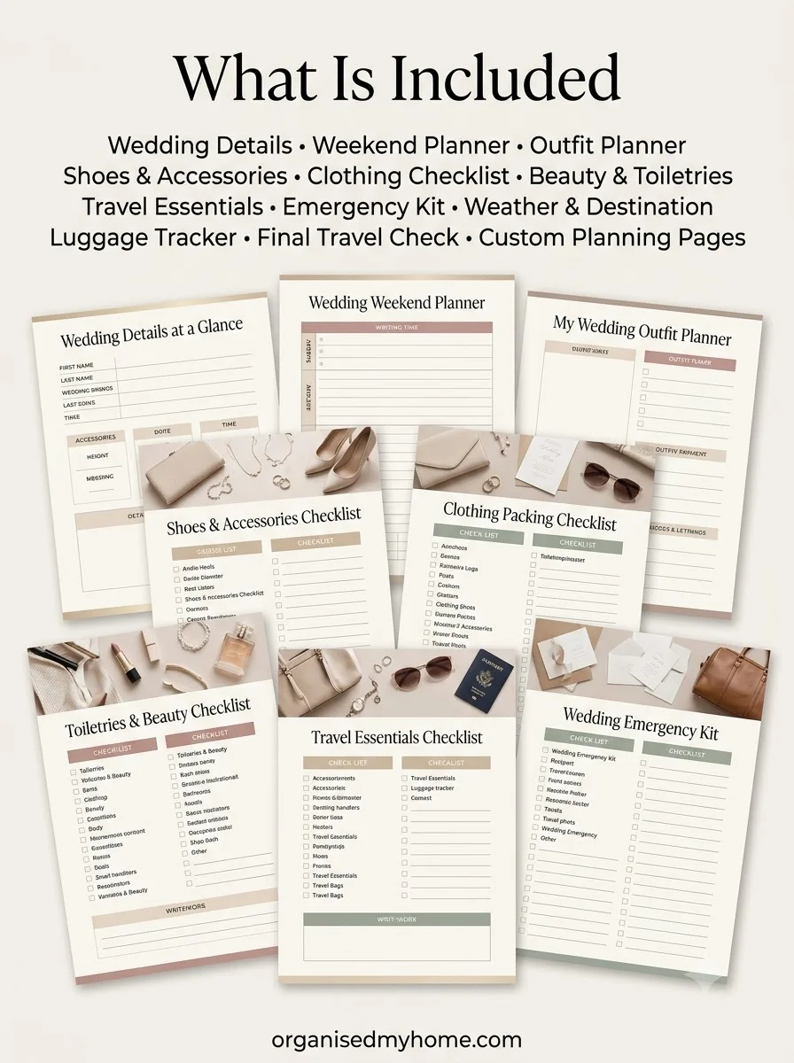 Wedding Guest Packing Checklist - Image 2