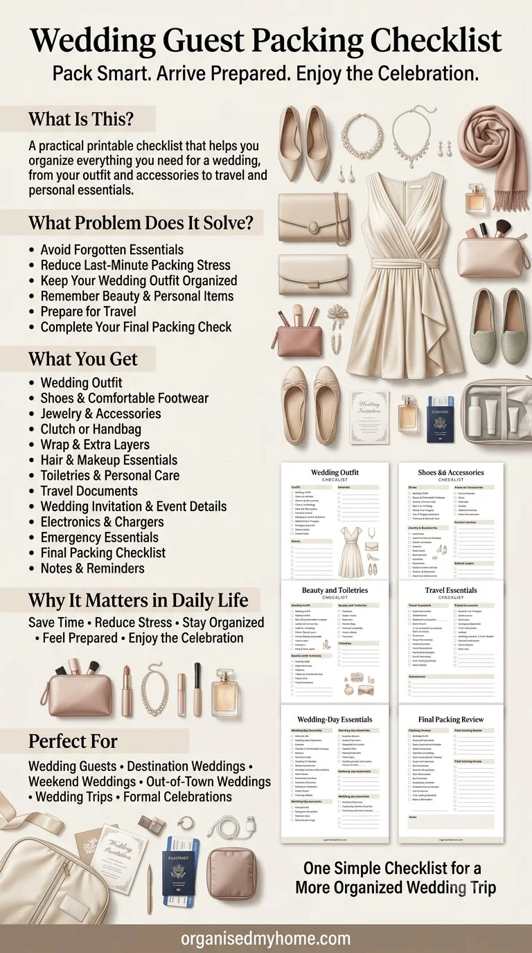 Wedding Guest Packing Checklist